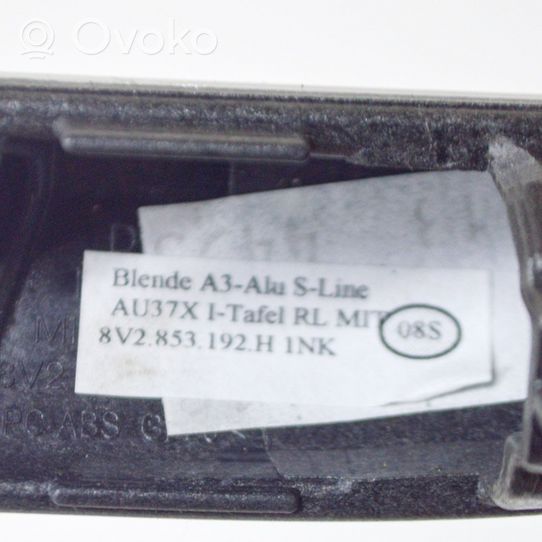 Audi A3 S3 8V Boîte à gants garniture de tableau de bord 8V2853192H