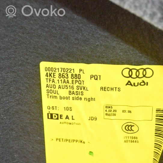 Audi E-tron GT Panneau, garniture de coffre latérale 4KE863880