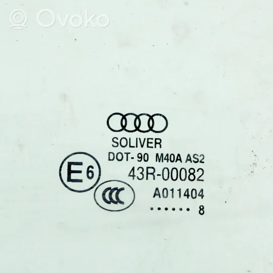 Audi Q3 8U Pagrindinis priekinių durų stiklas (keturdurio) 43R00082