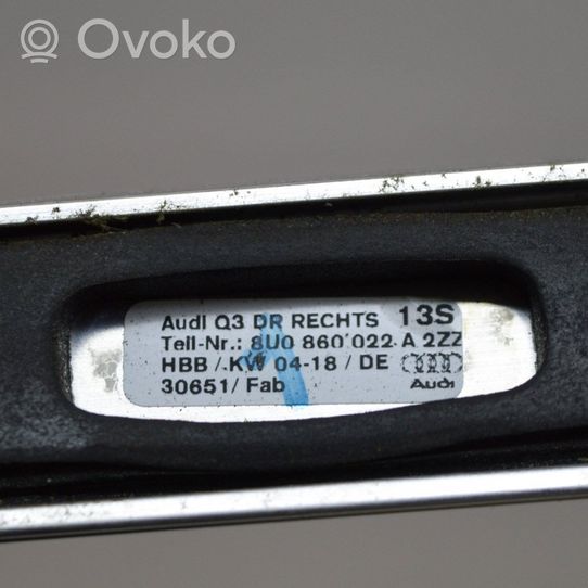 Audi Q3 8U Katon poikittaiskiskot ”sarvilla” 8U0860021A