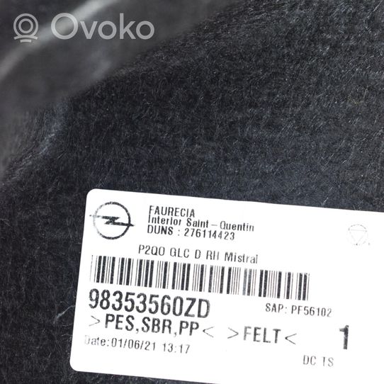 Opel Mokka X Tavaratilan sivuverhoilu 98353560ZD