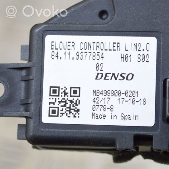 BMW i3 Motorino ventola riscaldamento/resistenza ventola MB4998000201