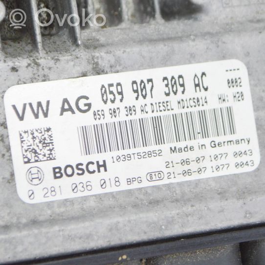 Audi Q8 Centralina/modulo del motore 059907309AC