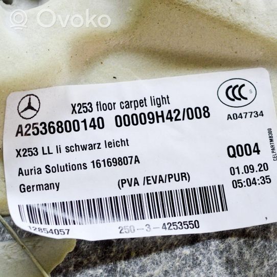 Mercedes-Benz EQC Takaistuintilan tekstiilimatto A2536800140