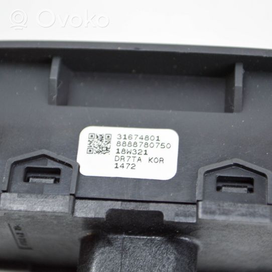 Volvo XC40 Interruttore a pulsante apertura portellone posteriore/bagagliaio 31674801