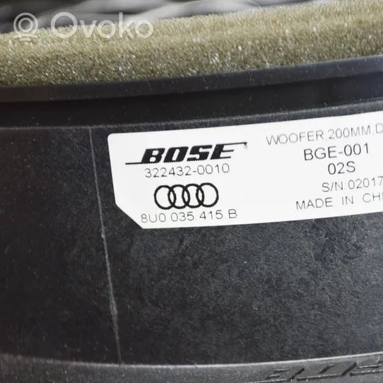 Audi Q3 8U Äänentoistojärjestelmäsarja 8U0035415B