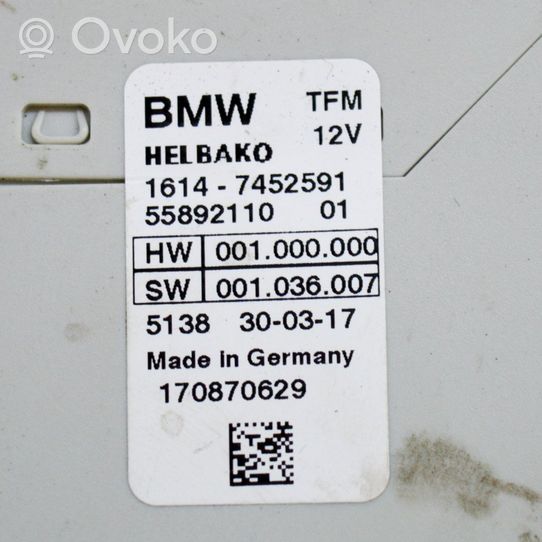 BMW i3 Sterownik / Moduł pompy wtryskowej 7452591