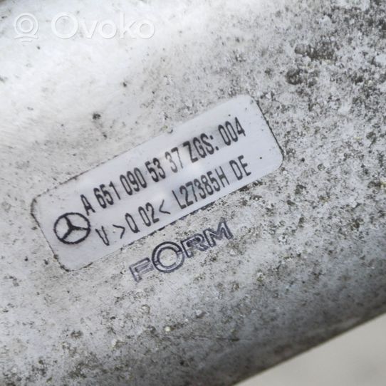 Mercedes-Benz C W205 Tube d'admission de tuyau de refroidisseur intermédiaire A6510905337