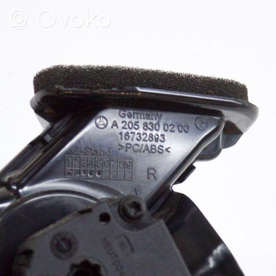Mercedes-Benz C W205 Moldura protectora de la rejilla de ventilación del panel A2058300200