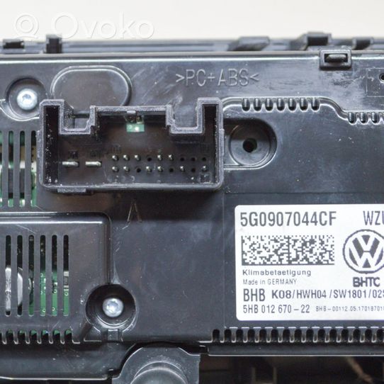 Volkswagen Golf VII Przełącznik / Włącznik nawiewu dmuchawy 5G0907044CF
