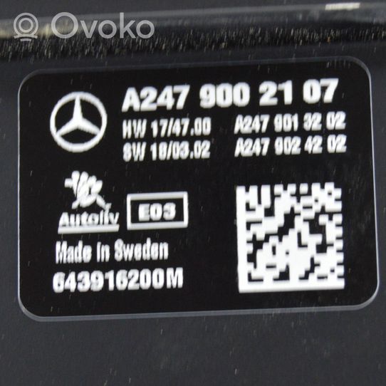 Mercedes-Benz B W247 Vaizdo kamera priekiniame bamperyje A2479013202