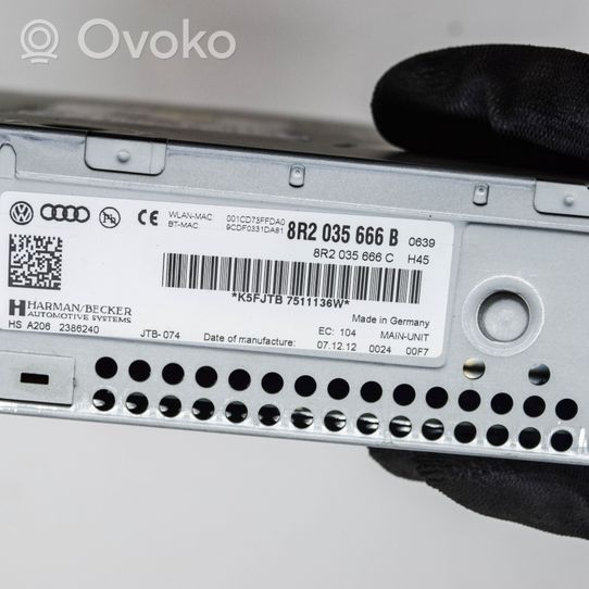 Audi A5 8T 8F Radio/CD/DVD/GPS-pääyksikkö 8R2035666B