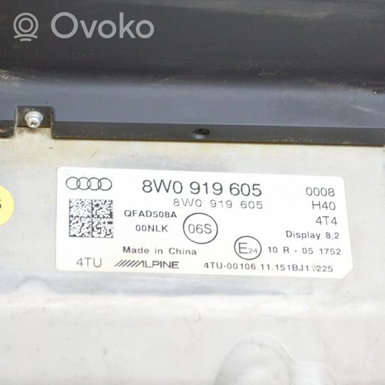 Audi A4 S4 B9 Monitor / wyświetlacz / ekran 8W0919605