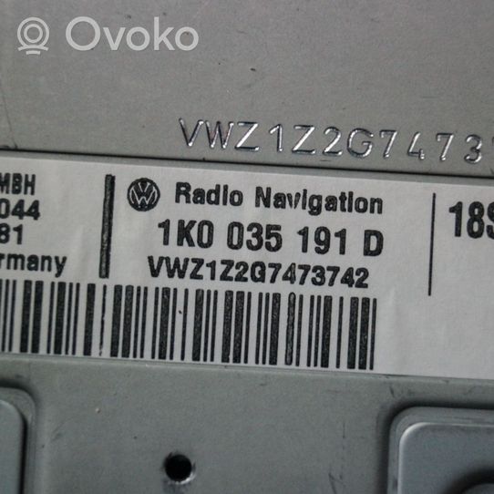 Volkswagen Touran I Radio / CD/DVD atskaņotājs / navigācija 1K0035191D