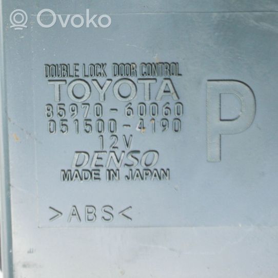 Toyota Land Cruiser (J150) Centralina/modulo chiusura centralizzata portiere 8597060060