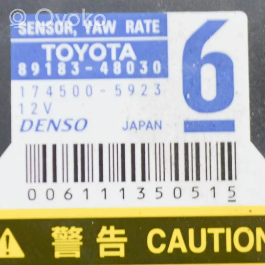 Toyota Land Cruiser (J150) Czujnik przyspieszenia 8918348030