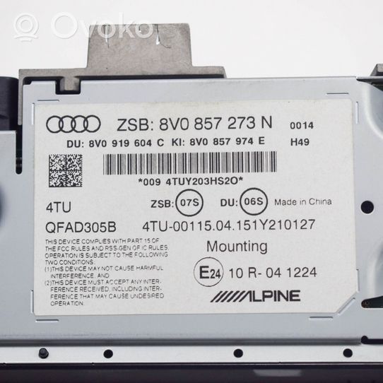 Audi A3 S3 8V Ekranas/ displėjus/ ekraniukas 8V0857273N