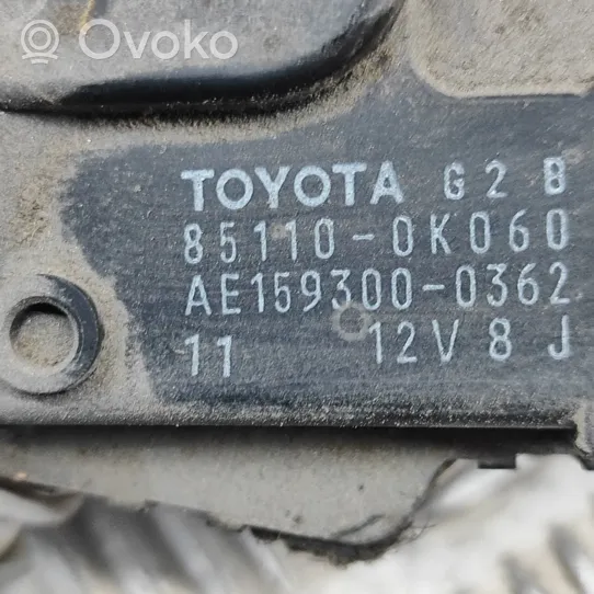 Toyota Hilux (AN10, AN20, AN30) Tiranti e motorino del tergicristallo anteriore 851100K060