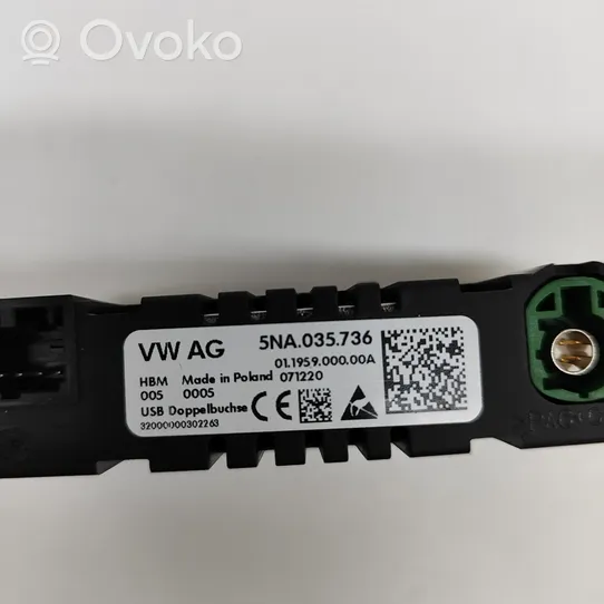 Volkswagen ID.4 Gniazdo / Złącze USB 5NA035736