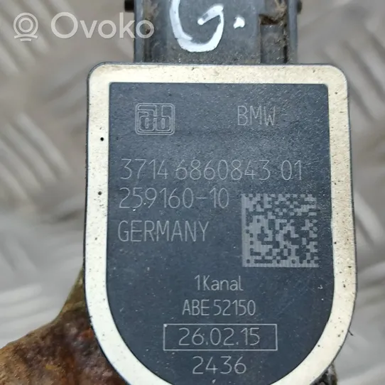 BMW 3 F30 F35 F31 Sensore di livello altezza posteriore sospensioni pneumatiche 6860843