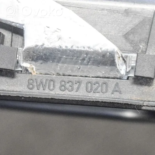 Audi A4 S4 B9 Klamka wewnętrzna drzwi przednich 8W0837020A