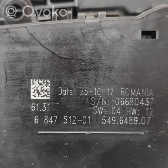 BMW 3 F30 F35 F31 Przełącznik świateł 6847512