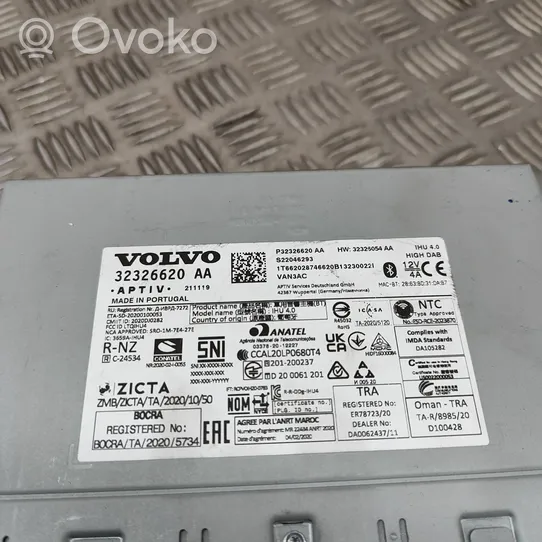 Volvo XC60 Panel / Radioodtwarzacz CD/DVD/GPS 32326620