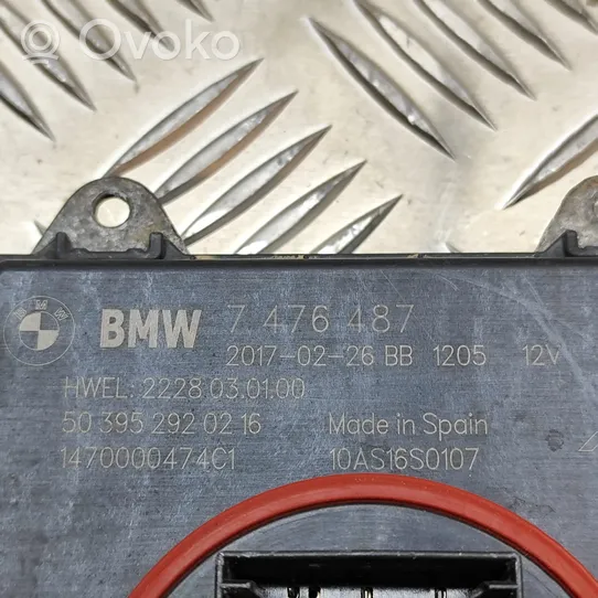 BMW 7 G11 G12 Module de contrôle de ballast LED 7476487