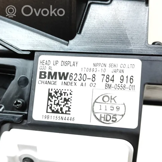 BMW 5 G30 G31 Schermo del visore a sovrimpressione 8784916