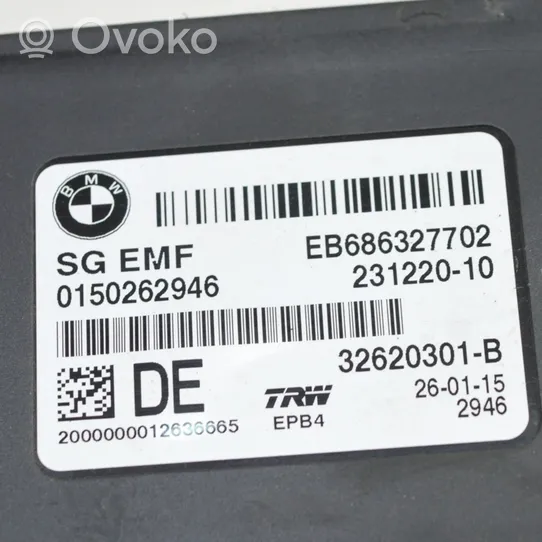 BMW 5 F10 F11 Moduł / Sterownik hamulca postojowego EMF 23122010