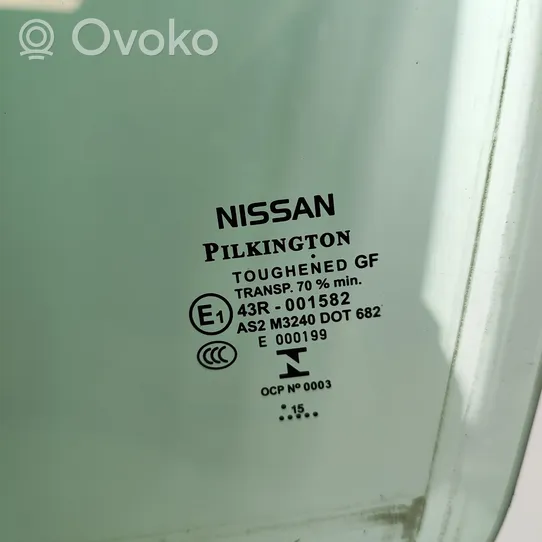 Nissan Qashqai Vetro del finestrino della portiera anteriore - quattro porte 803014EA0A