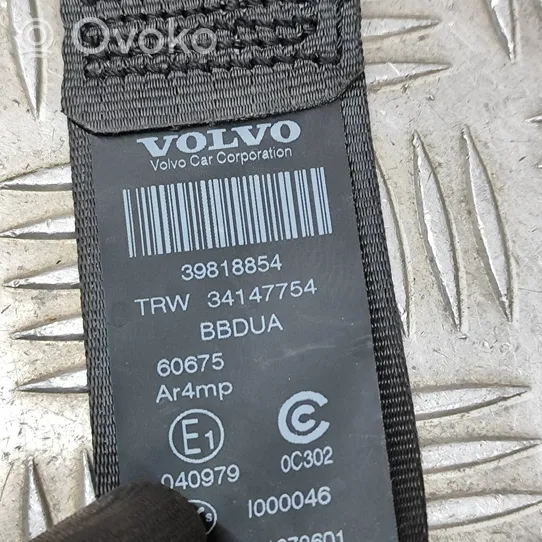 Volvo XC60 Rear seatbelt 39818854