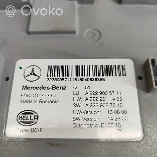 Mercedes-Benz S W222 Modulo di controllo del corpo centrale A2229005711