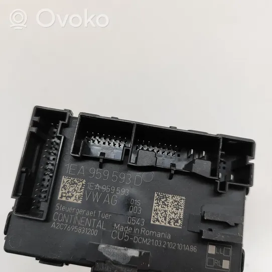 Volkswagen ID.3 Door control unit/module 1EA959593D