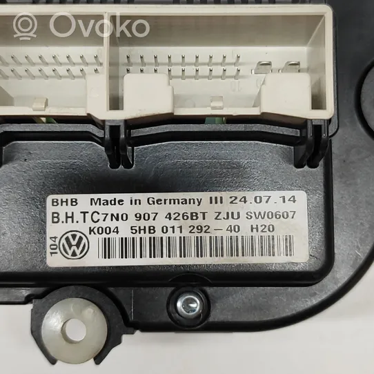 Volkswagen PASSAT B7 Interior fan control switch 5HB011292