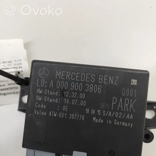 Mercedes-Benz S W222 Pysäköintitutkan (PCD) ohjainlaite/moduuli A0009003806