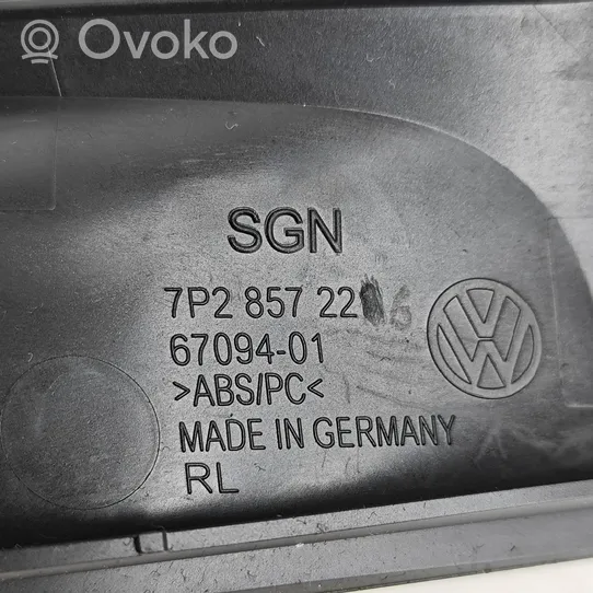 Volkswagen Touareg II Instrumentu paneļa dekoratīvā apdare 7P2857226