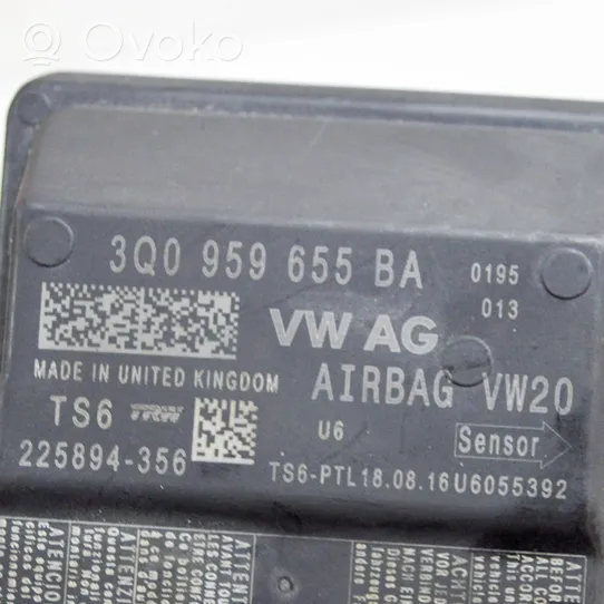 Volkswagen PASSAT B8 Airbag control unit/module 3Q0959655BA