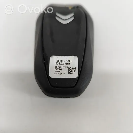 Citroen C5 Aircross Chiave/comando di accensione 98281122ZD