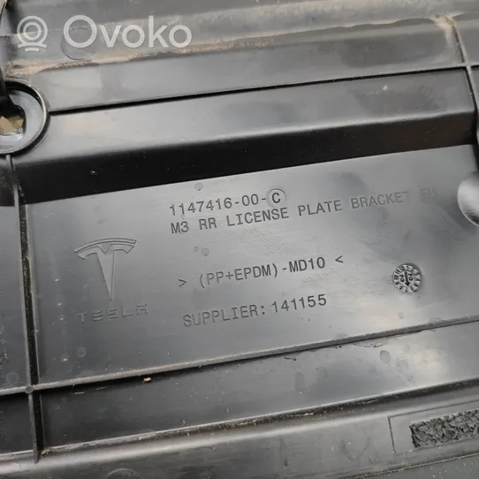 Tesla Model Y Cornice porta targa 114741600C