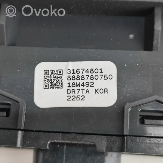 Volvo XC90 Bouton interrupteur ouverture du coffre 31674801