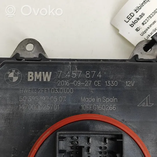 BMW 3 GT F34 LED-liitäntälaitteen ohjausmoduuli 7457874