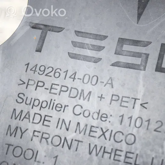 Tesla Model Y Pare-boue passage de roue avant 149261400A