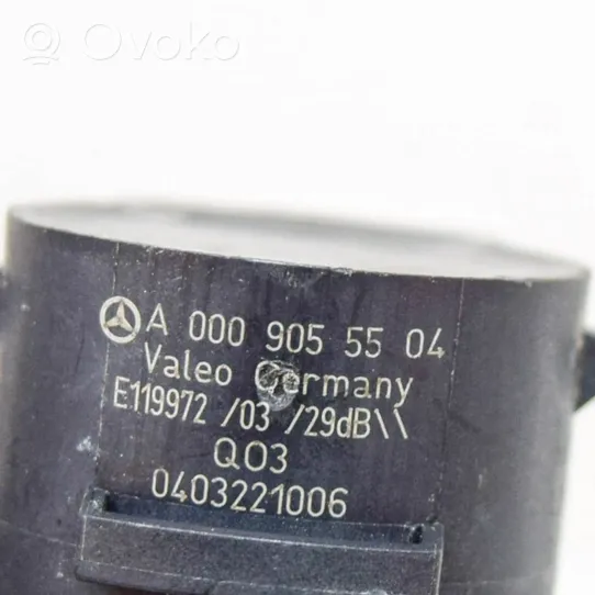 Mercedes-Benz GLE W167 Sensor PDC de aparcamiento A0009055504