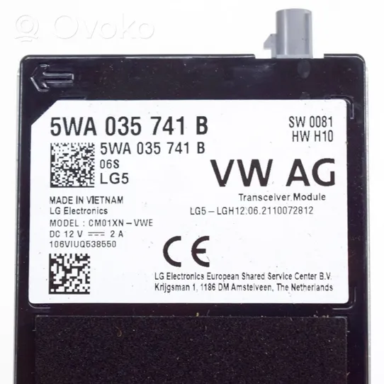 Volkswagen Golf VIII Aerial antenna amplifier 5WA035741B