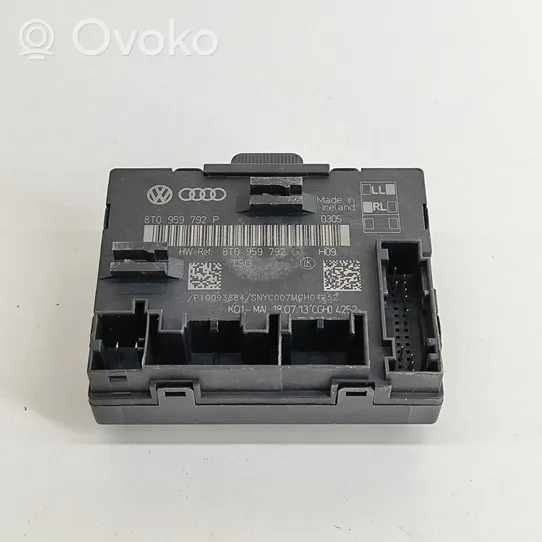 Audi A5 8T 8F Oven ohjainlaite/moduuli 8T0959792P