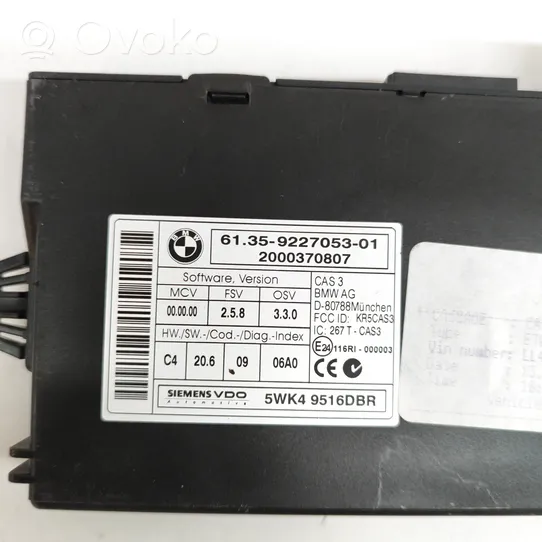 BMW X5 E70 CAS control unit/module 9227053