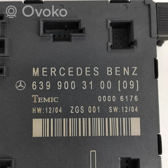 Mercedes-Benz Vito Viano W639 Durų elektronikos valdymo blokas A6399003100