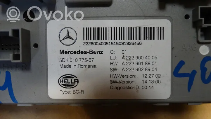 Mercedes-Benz S W222 Centralina di apertura del cofano del bagagliaio 