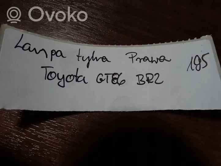 Toyota GT 86 Feux arrière / postérieurs 
